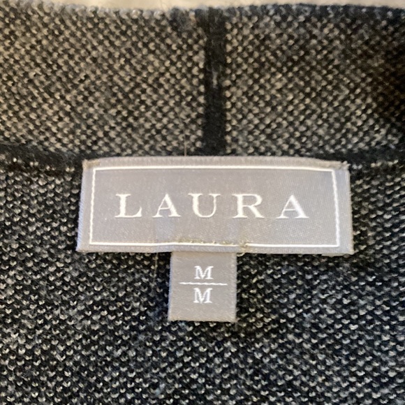 Laura black and gray sweater vest - Picture 3 of 5